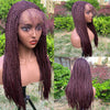 13x6 Braided Wigs Synthetic Lace Front Wig Blac