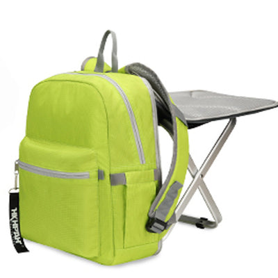 Folding stool bag can sit sports backpack