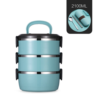 Stainless steel multi-layer lunch box