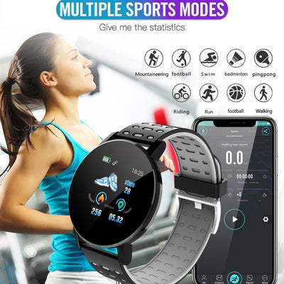 Men And Women Bluetooth Blood Pressure Smartwatch  WhatsApp For Android IOS Smart Clock