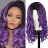 Black And Purple Two-color Hair