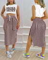 Women's Clothing Skirts Suit