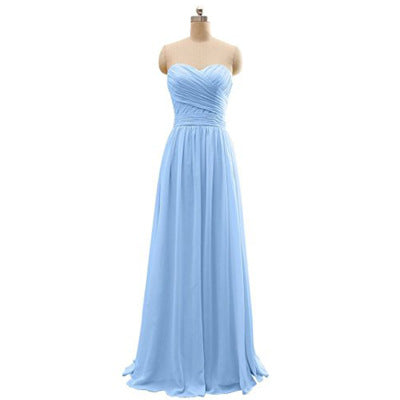 Three styles of bridesmaid dresses