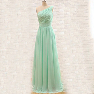 Three styles of bridesmaid dresses