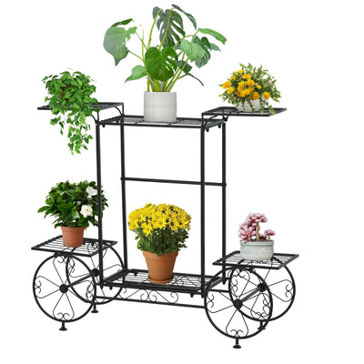 Garden Cart Stand & Flower Pot Plant Holder.