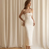 White Strapless Dress The Bride's Engagement