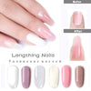 14pcs/kit Poly Gel Kits 30g French Nail Art Clear Camouflage Color Nail Tip Form Crystal UV Gel Polygel Slice Brush Nail Gel