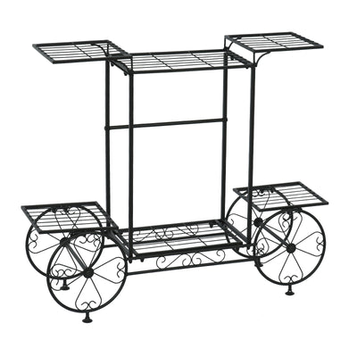 Garden Cart Stand & Flower Pot Plant Holder.