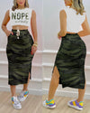 Women's Clothing Skirts Suit