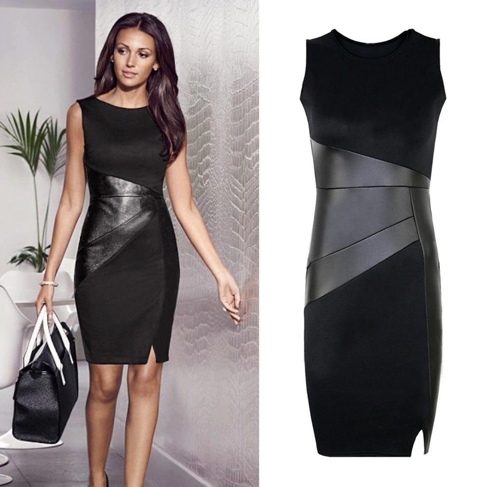 Black Bodycon Midi dress