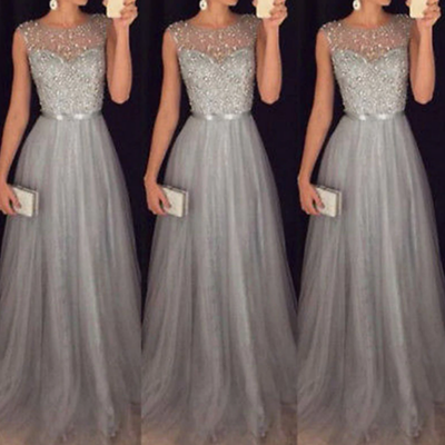 Elegant Prom Dress 2023 Evening Gowns Sequin Dress