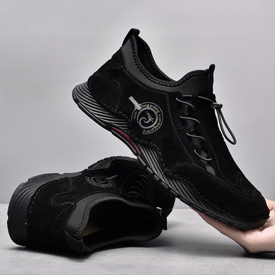 Manual Leather  Korean Men's Shoes Factory Direct Sales