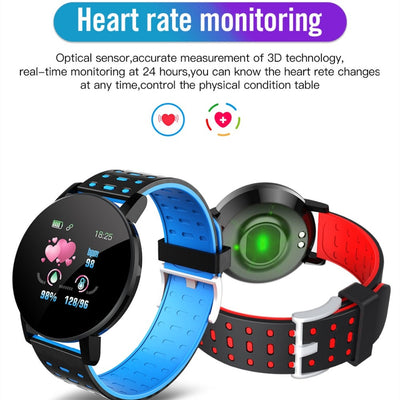 Men And Women Bluetooth Blood Pressure Smartwatch  WhatsApp For Android IOS Smart Clock