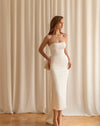 White Strapless Dress The Bride's Engagement